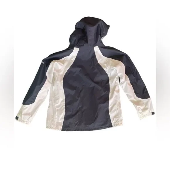 Columbia Omni Tech Navy and White Windbreaker Jacket Sz Small     - Picture 8 of 12